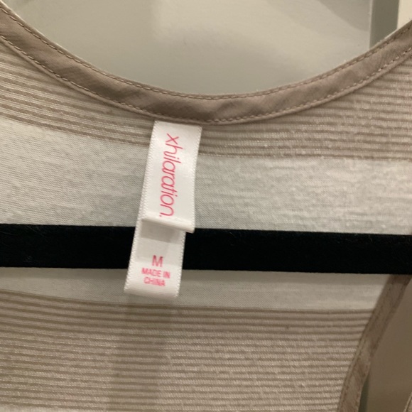 Tan and white pocket tank - Picture 2 of 5